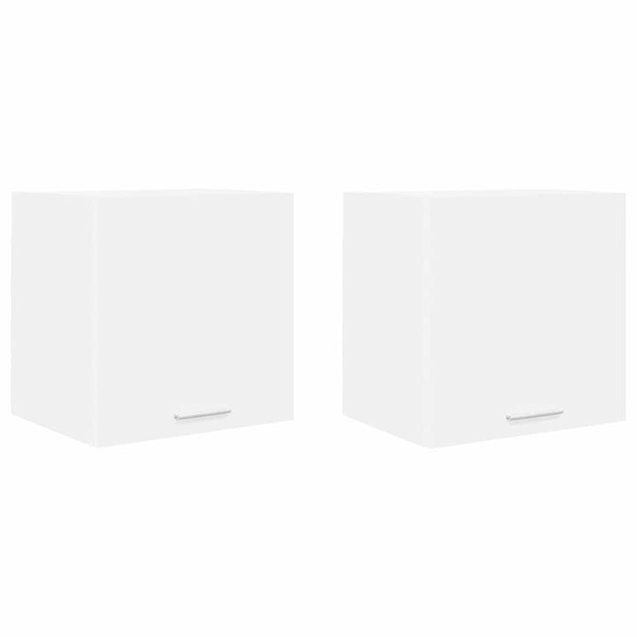 Hængeskab med dør 2 pcs Hvid 40 x 31 x 40 cm Konstrueret træ
