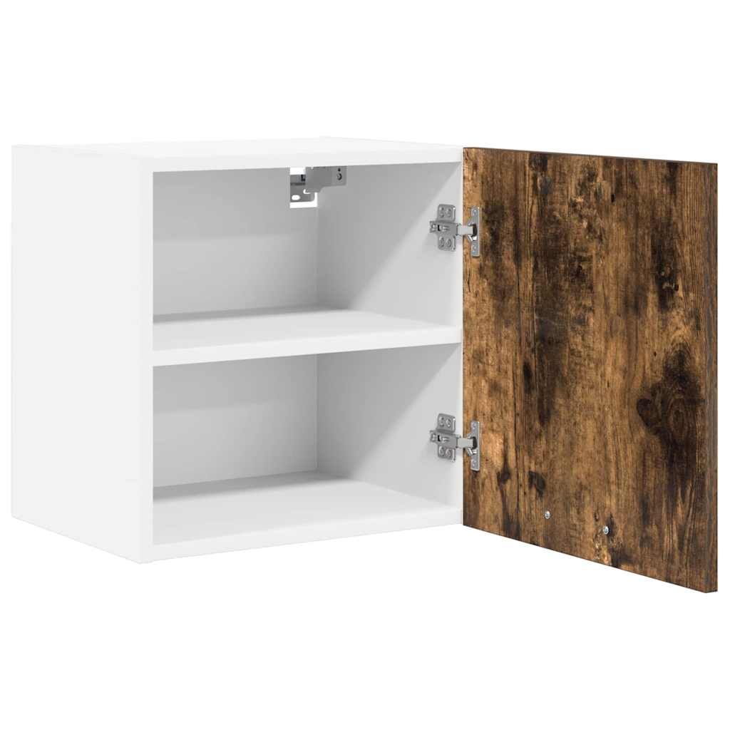 Hængeskab med opbevaring 2 pcs Røget Eg og Hvid 40 x 31 x 40 cm