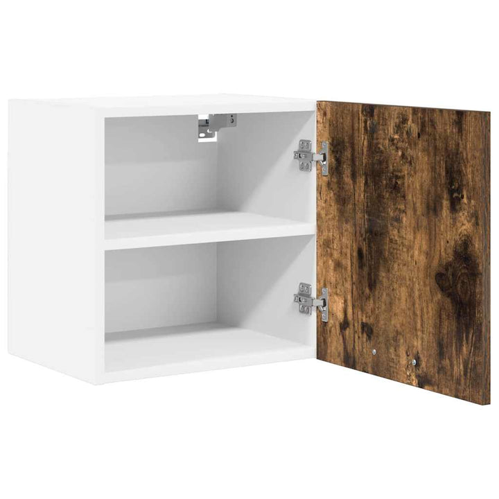 Hængeskab med opbevaring 2 pcs Røget Eg og Hvid 40 x 31 x 40 cm