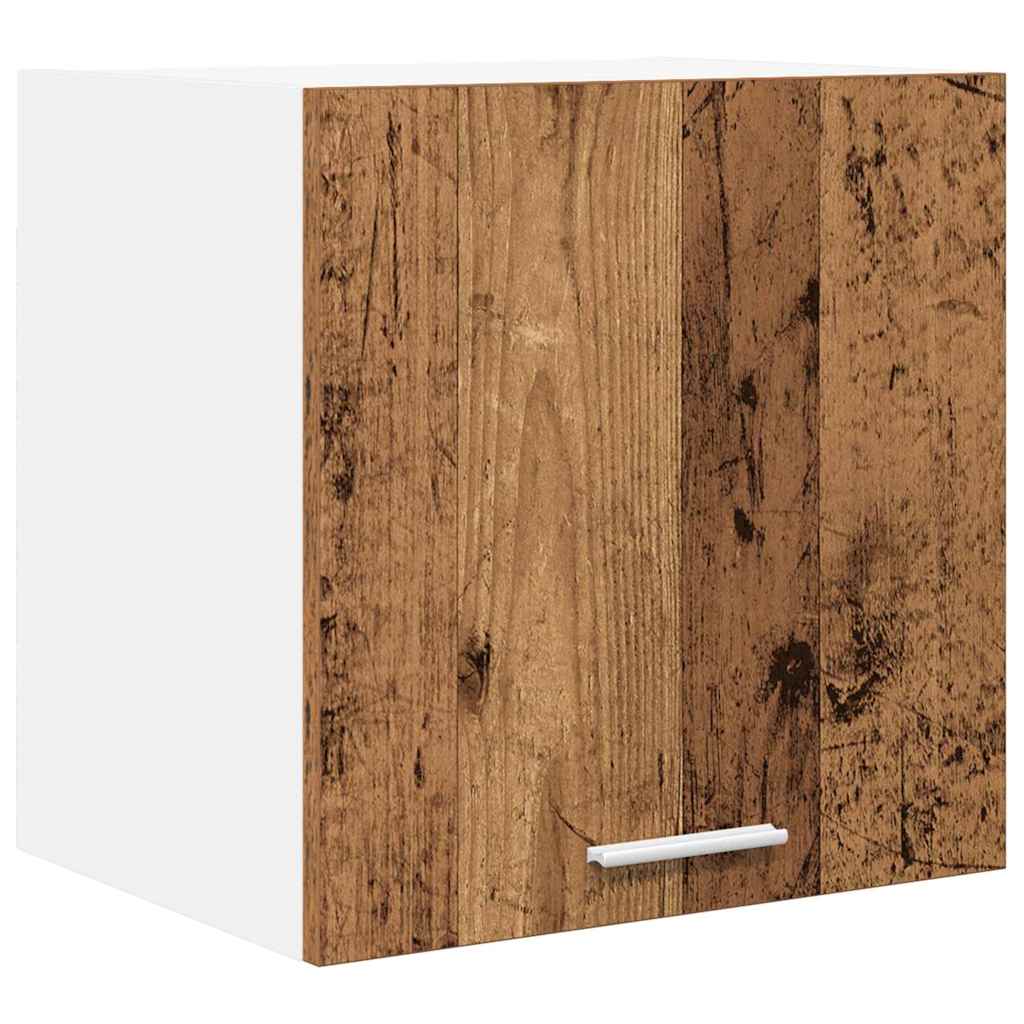 Hængeskab med dør 2 pcs Gammelt træ og Hvid 40 x 31 x 40 cm