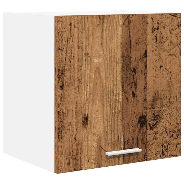 Hængeskab med dør 2 pcs Gammelt træ og Hvid 40 x 31 x 40 cm