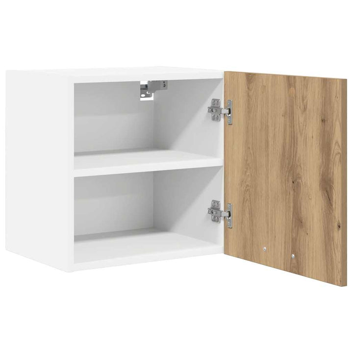 Hængeskab med dør 2 pcs Artisan eg og hvid 40 x 31 x 40 cm