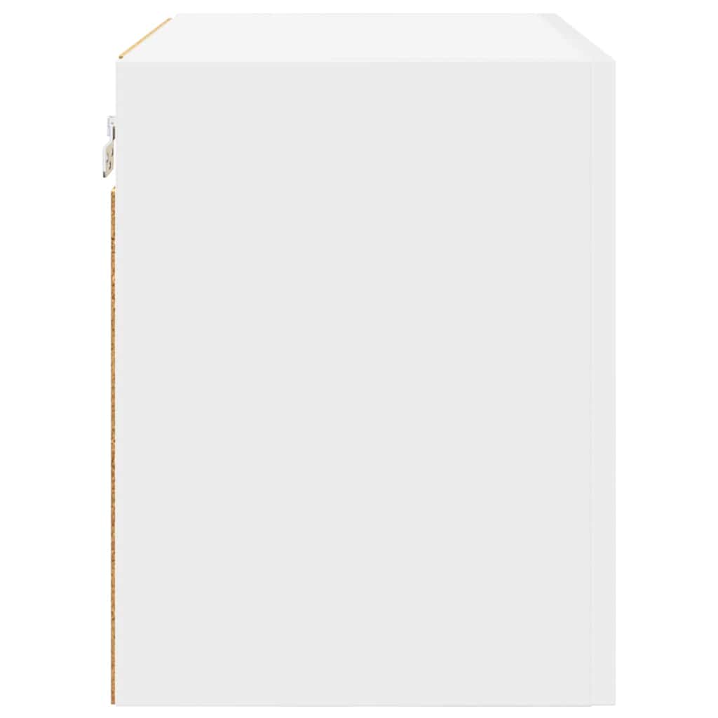 Hængeskab med dør 2 pcs Hvid 50 x 31 x 40 cm Konstrueret træ