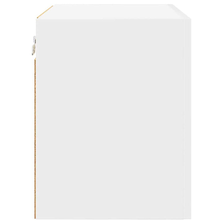 Hængeskab med dør 2 pcs Hvid 50 x 31 x 40 cm Konstrueret træ