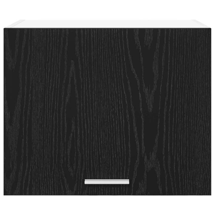 Hængeskab 2 pcs Sort Eg og Hvid 50 x 31 x 40 cm Konstrueret træ