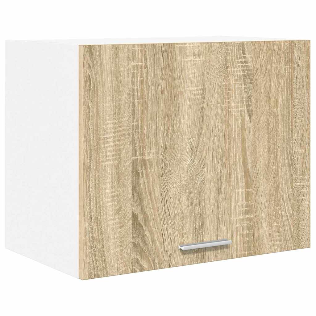 Hængeskab med dør 2 pcs Sonoma Eg og Hvid 50 x 31 x 40 cm