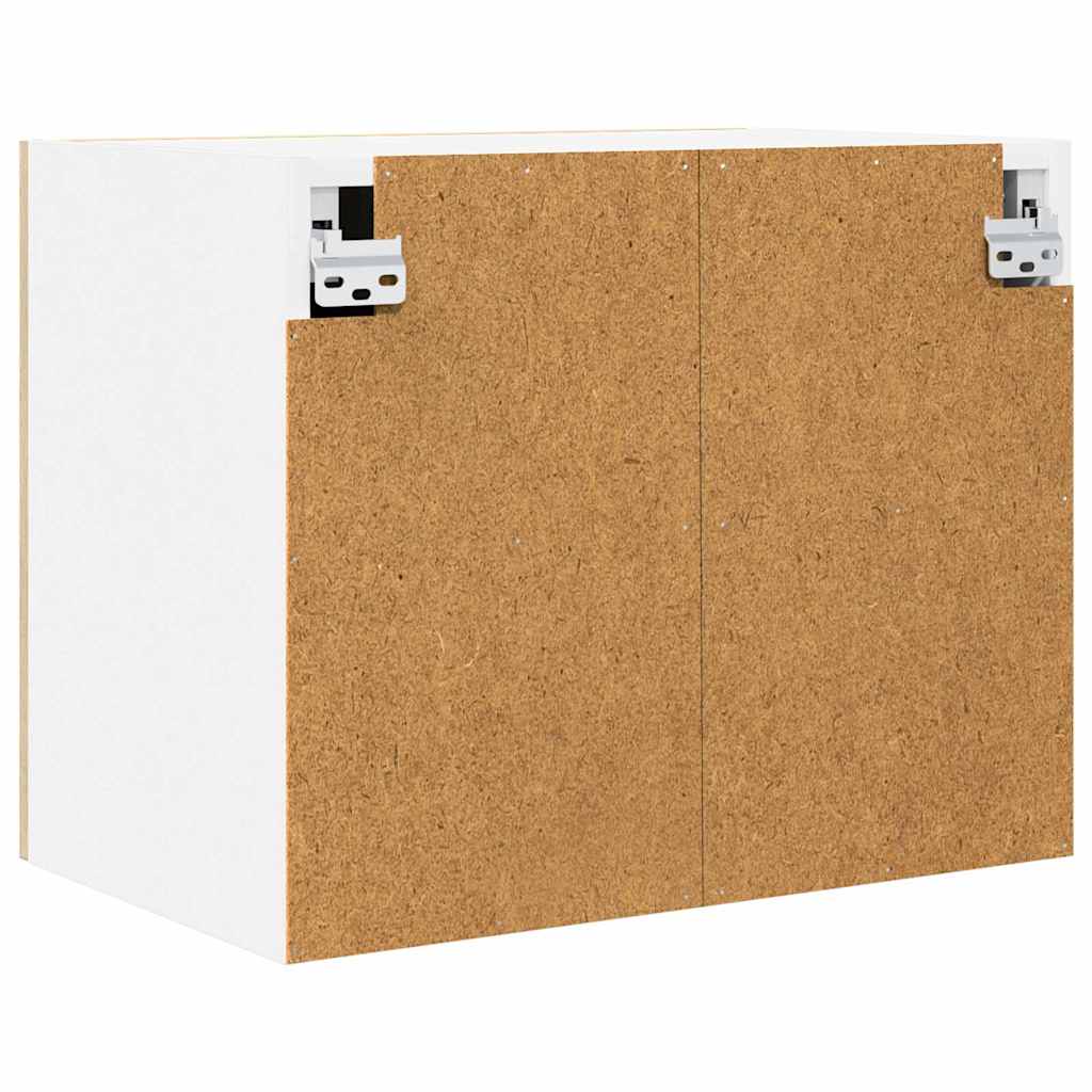 Hængeskab med dør 2 pcs Sonoma Eg og Hvid 50 x 31 x 40 cm