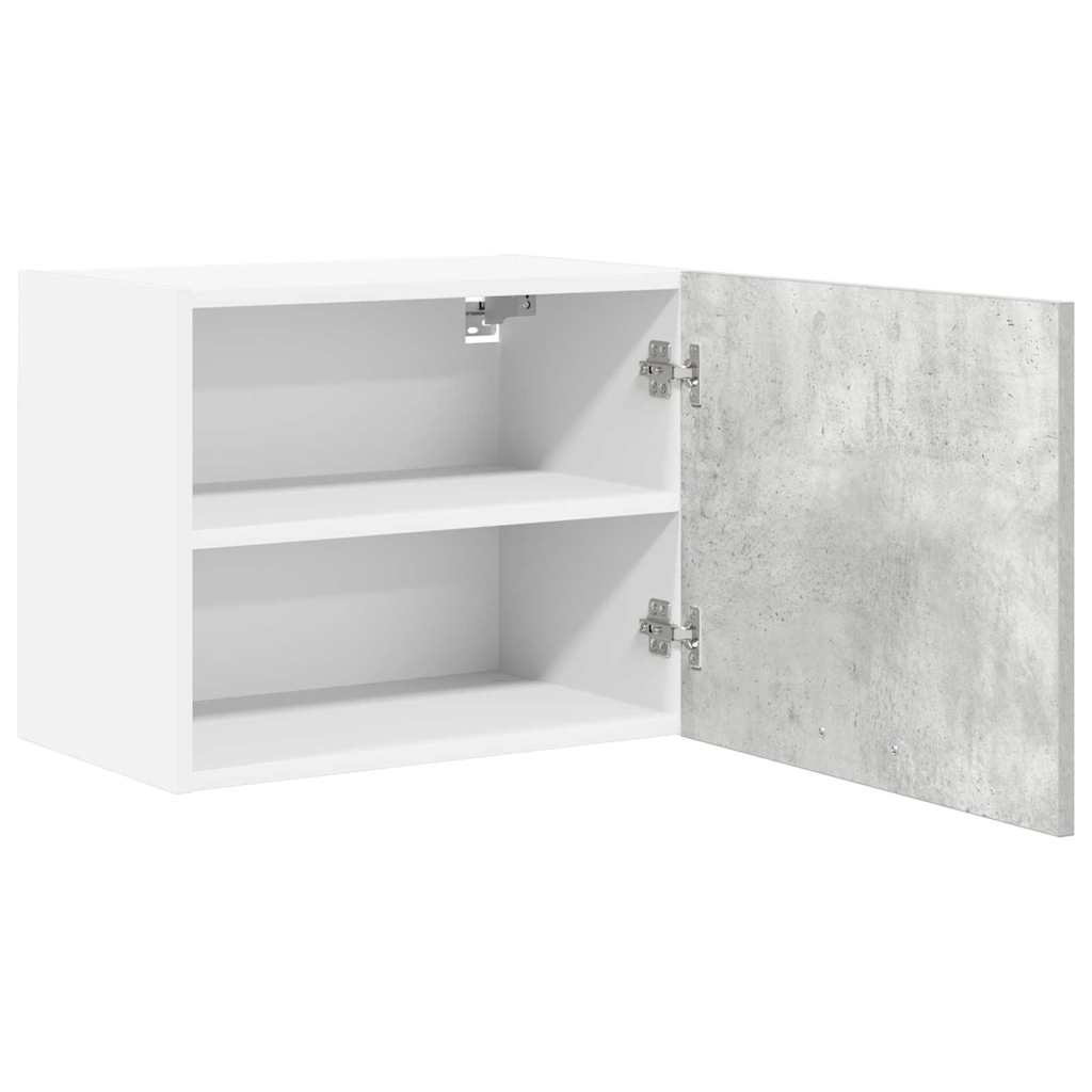Hængeskab Beton grå og hvid 50 x 31 x 40 cm Konstrueret træ