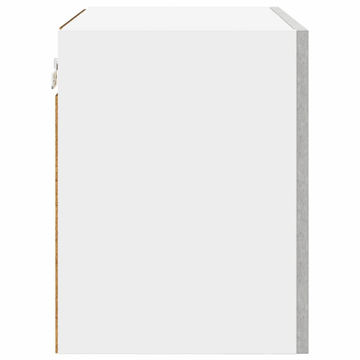Hængeskab Beton grå og hvid 50 x 31 x 40 cm Konstrueret træ