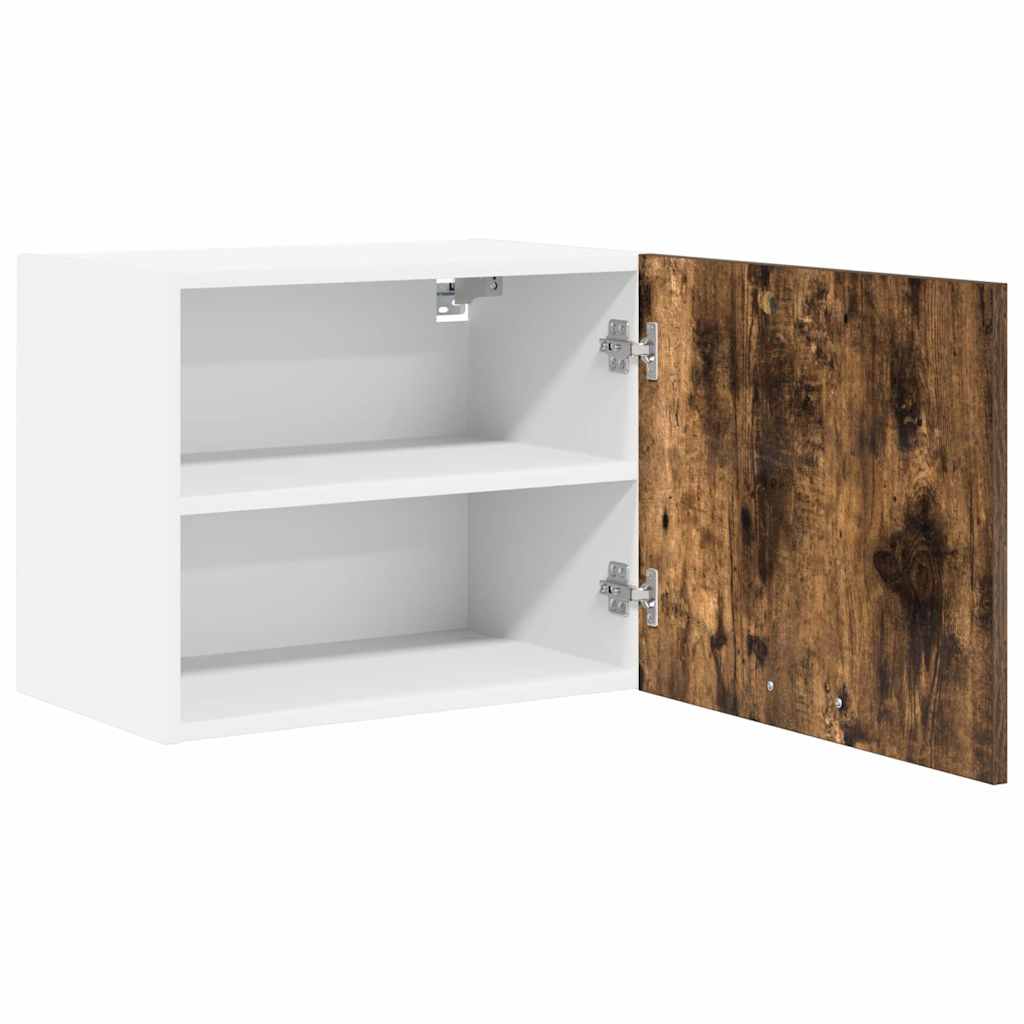 Hængeskab med opbevaring 2 pcs Røget Eg og Hvid 50 x 31 x 40 cm
