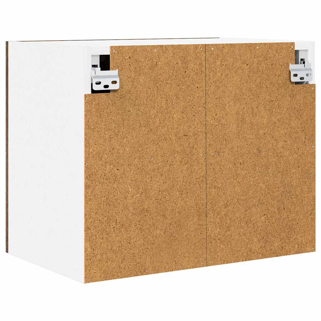 Hængeskab med opbevaring 2 pcs Røget Eg og Hvid 50 x 31 x 40 cm