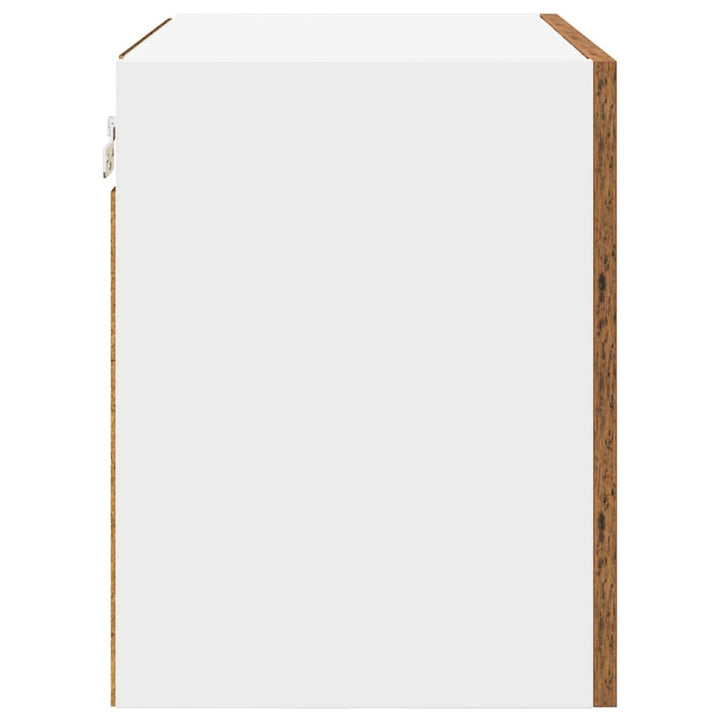 Hængeskab Gammelt træ og Hvid 50 x 31 x 40 cm Konstrueret træ