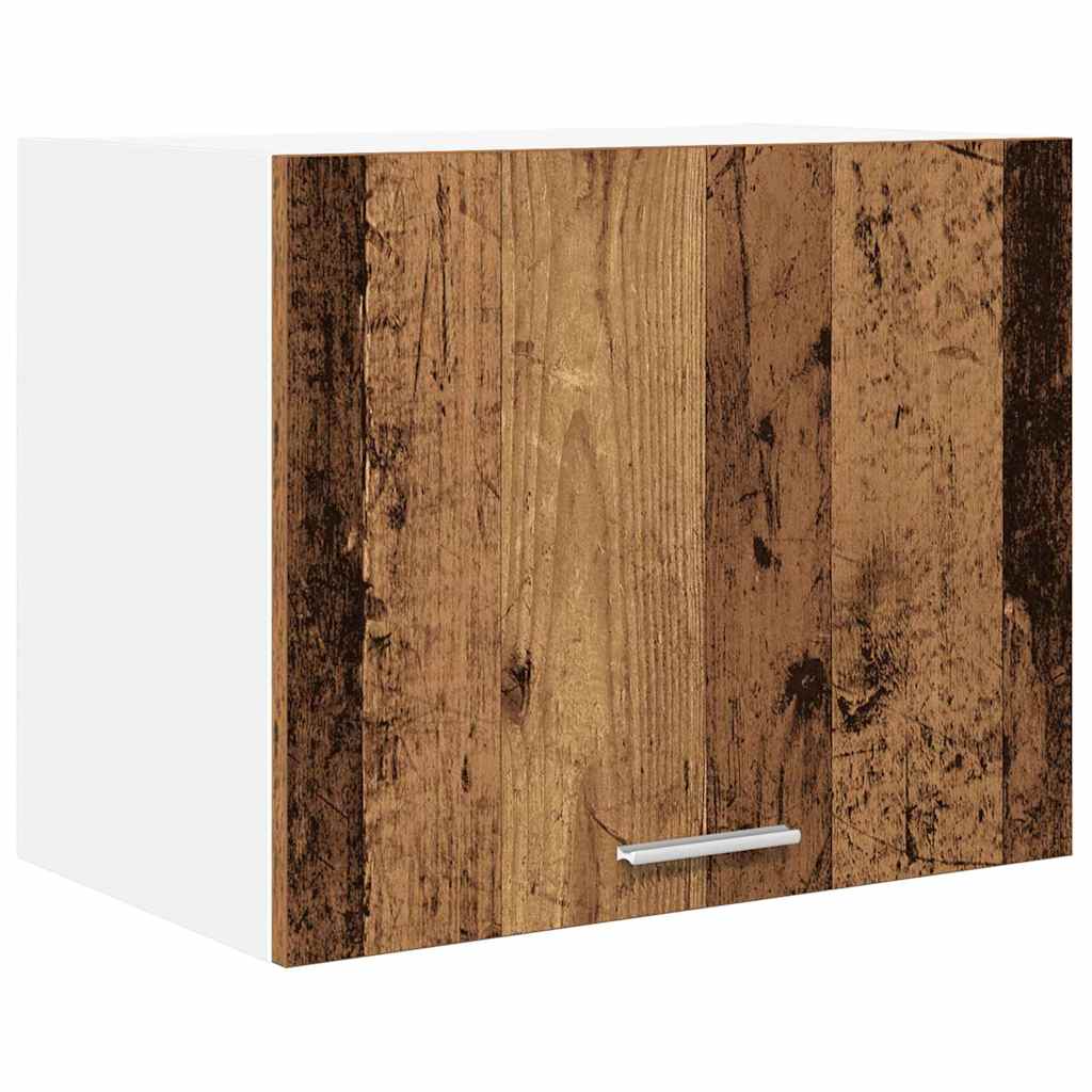 Hængeskab med dør 2 pcs Gammelt træ og Hvid 50 x 31 x 40 cm