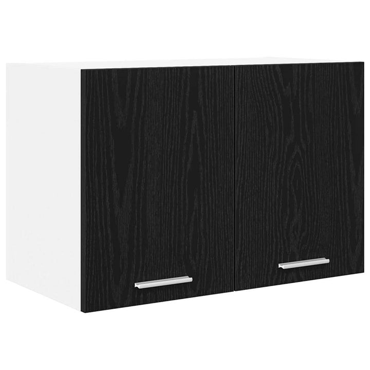 Hængeskab Sort Eg og Hvid 60 x 31 x 40 cm Konstrueret træ