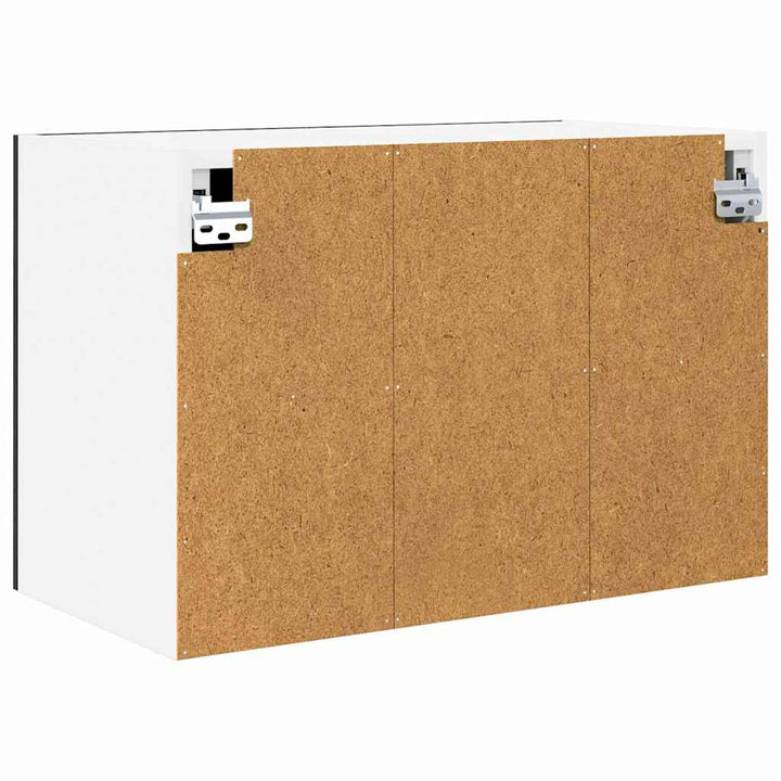Hængeskab Sort Eg og Hvid 60 x 31 x 40 cm Konstrueret træ