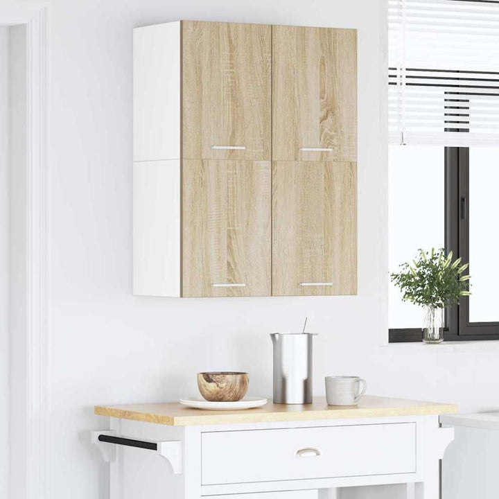 Hængeskab Sonoma Eg og Hvid 60 x 31 x 40 cm Konstrueret træ
