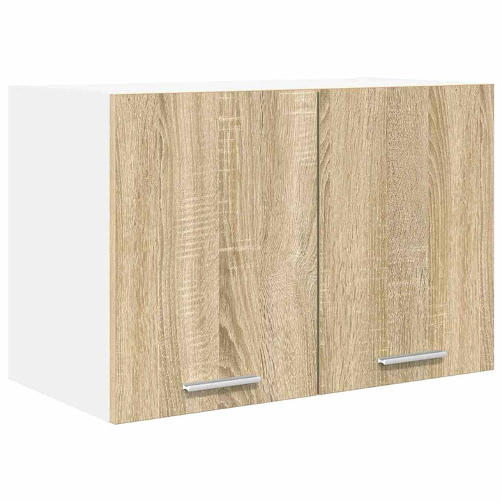 Hængeskab med dør 2 pcs Sonoma Eg og Hvid 60 x 31 x 40 cm