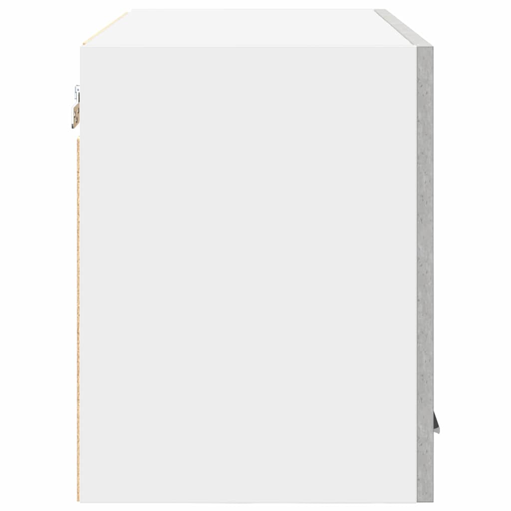 Hængeskab Beton grå og hvid 60 x 31 x 40 cm Konstrueret træ