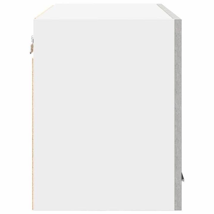 Hængeskab Beton grå og hvid 60 x 31 x 40 cm Konstrueret træ