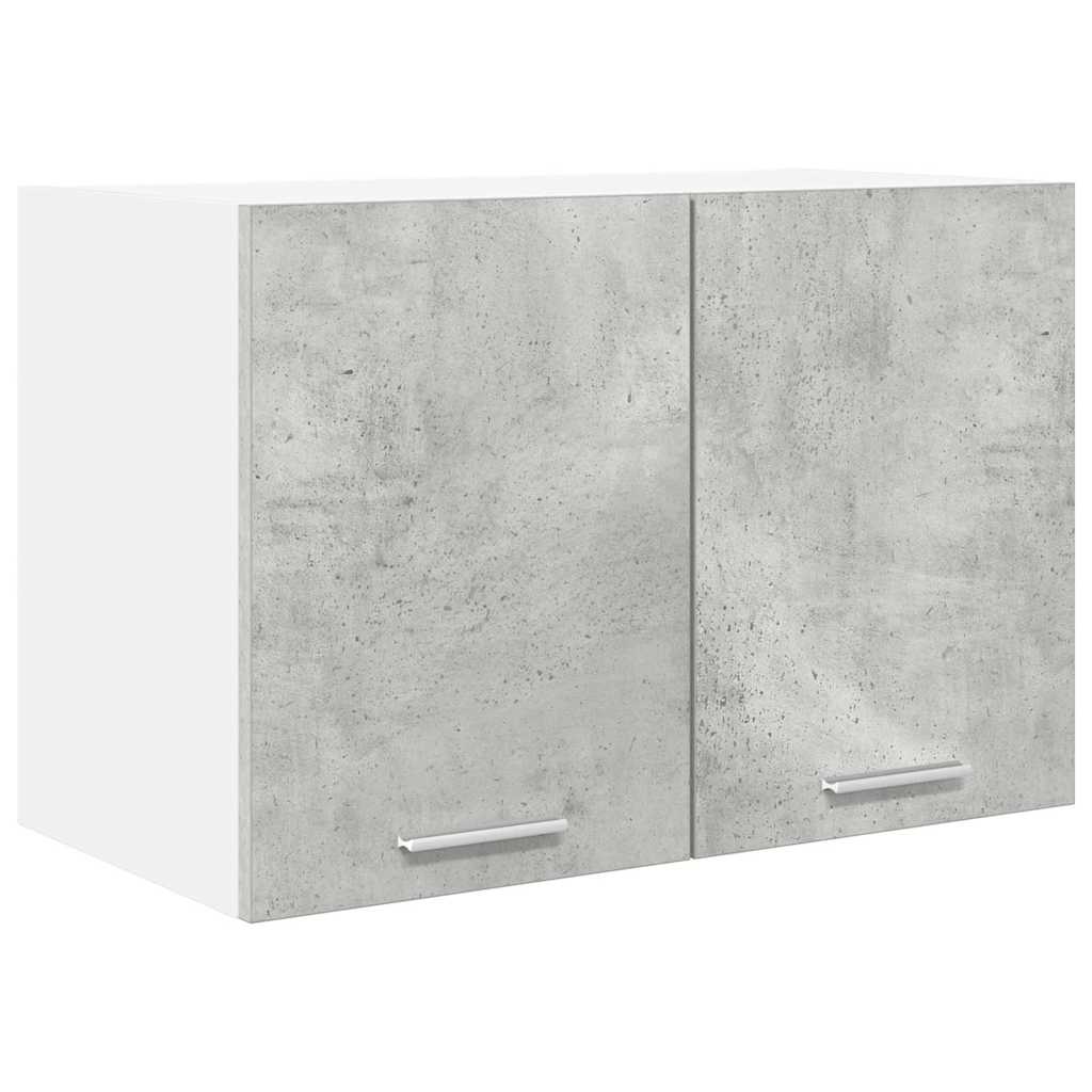 Hængeskab med dør 2 pcs Beton grå og hvid 60 x 31 x 40 cm