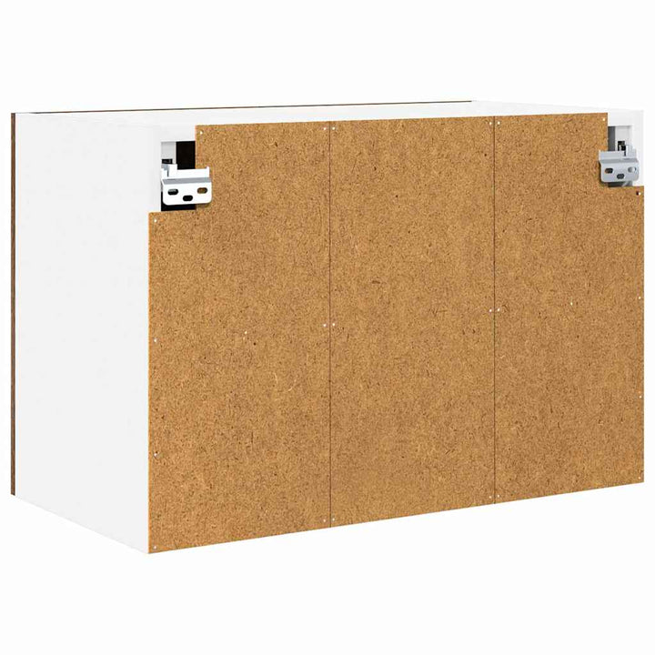 Hængeskab Røget Eg og Hvid 60 x 31 x 40 cm Konstrueret træ