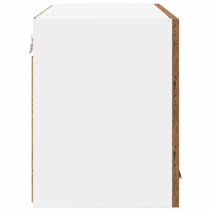 Hængeskab Gammelt træ og Hvid 60 x 31 x 40 cm Konstrueret træ
