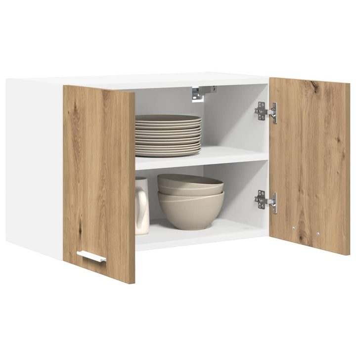 Hængeskab med dør 2 pcs Artisan eg og hvid 60 x 31 x 40 cm
