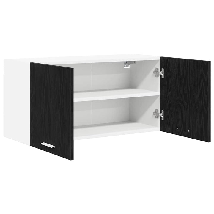 Hængeskab Sort eg 80 x 31 x 40 cm Konstrueret træ