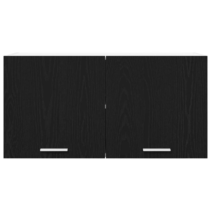 Hængeskab Sort eg 80 x 31 x 40 cm Konstrueret træ