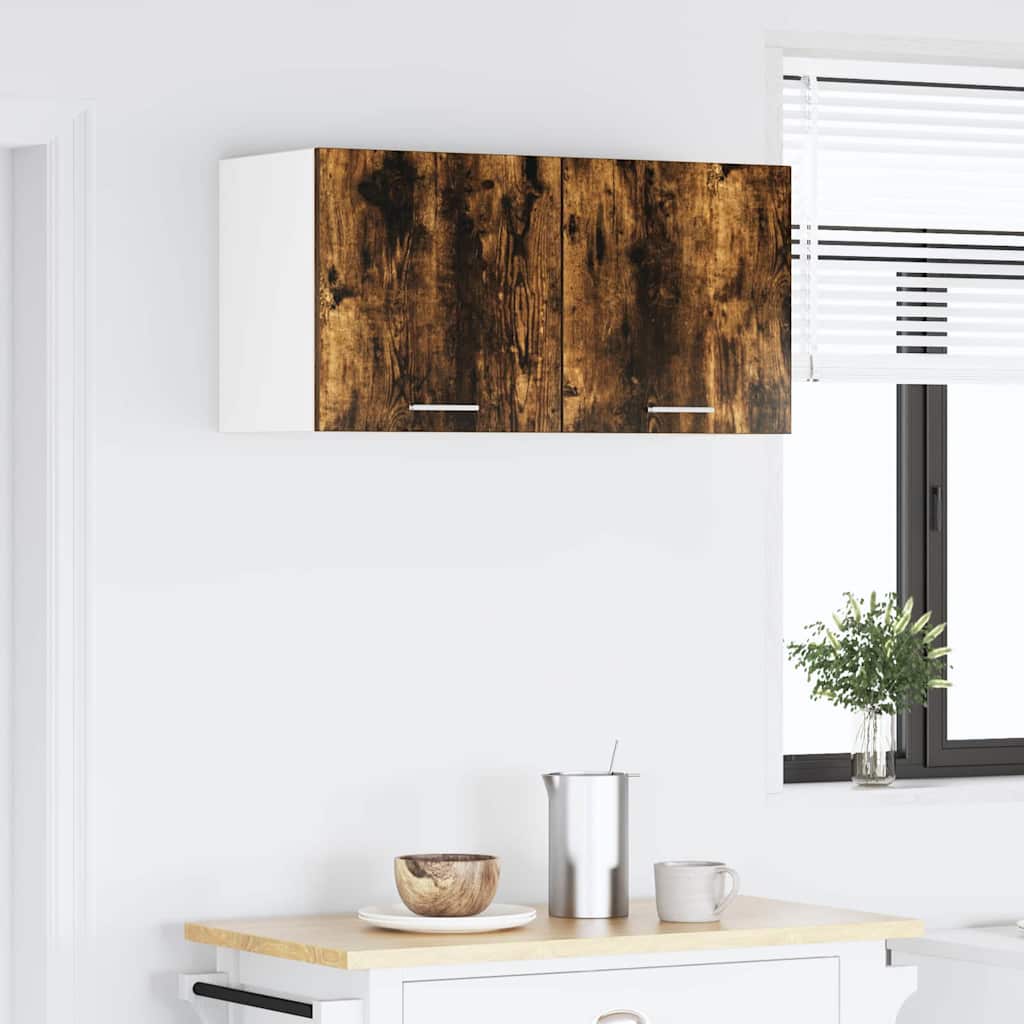 Hængeskab Røget eg 80 x 31 x 40 cm Konstrueret træ