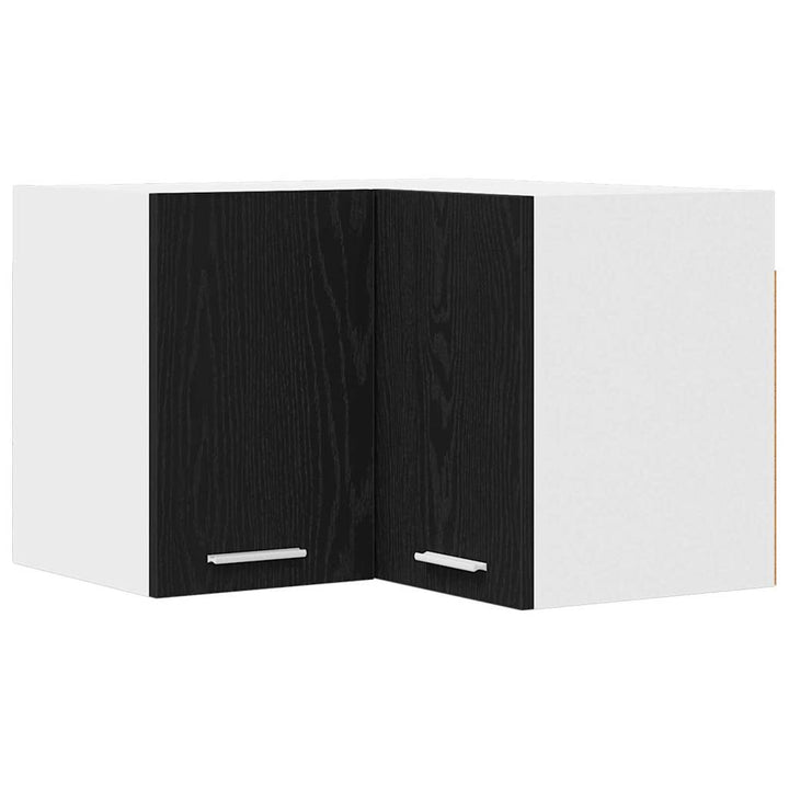 Hængeskab Sort Eg og Hvid 57 x 57 x 40 cm Konstrueret træ
