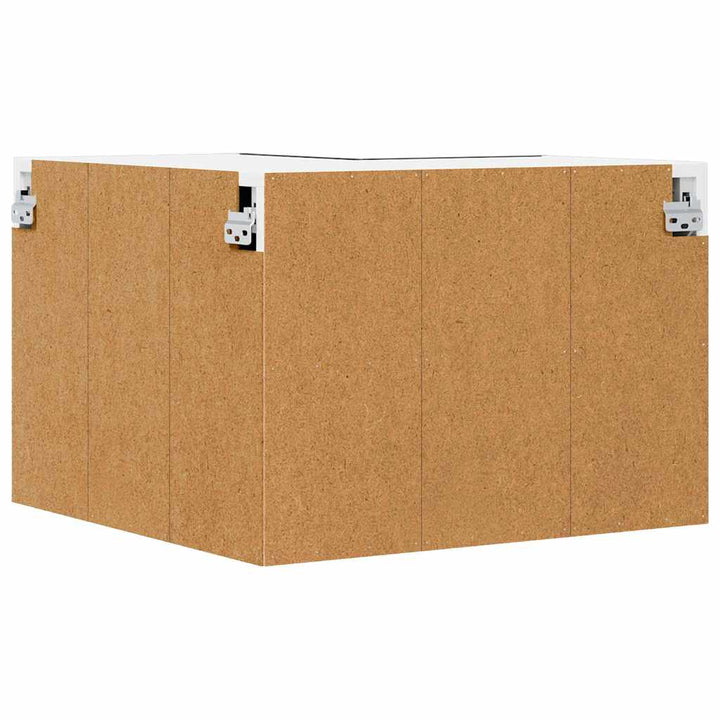 Hængeskab Sort Eg og Hvid 57 x 57 x 40 cm Konstrueret træ