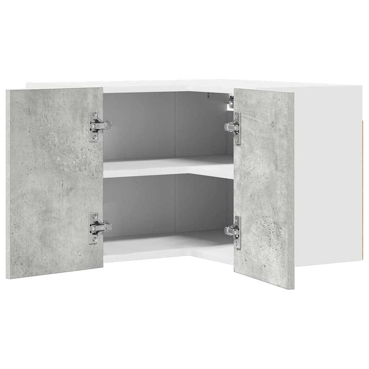 Hængeskab Beton grå og hvid 57 x 57 x 40 cm Konstrueret træ