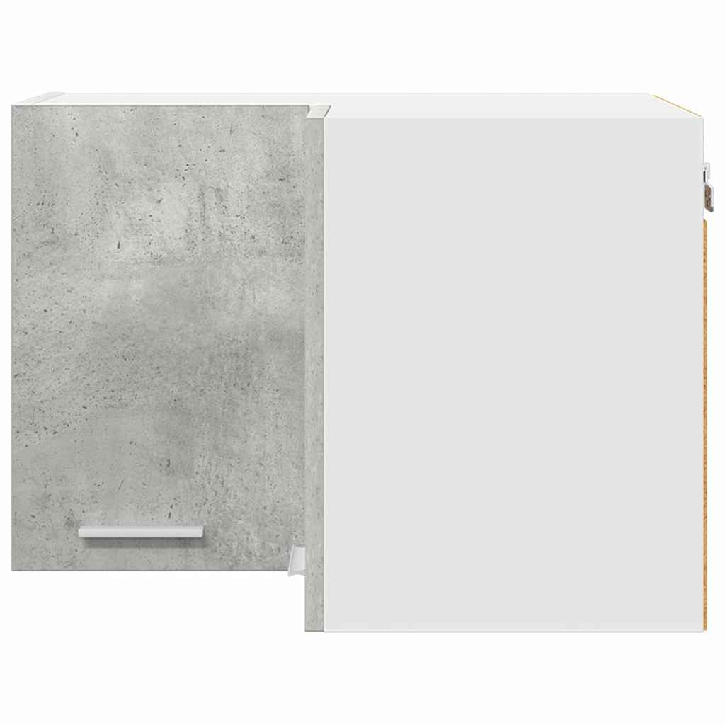 Hængeskab Beton grå og hvid 57 x 57 x 40 cm Konstrueret træ