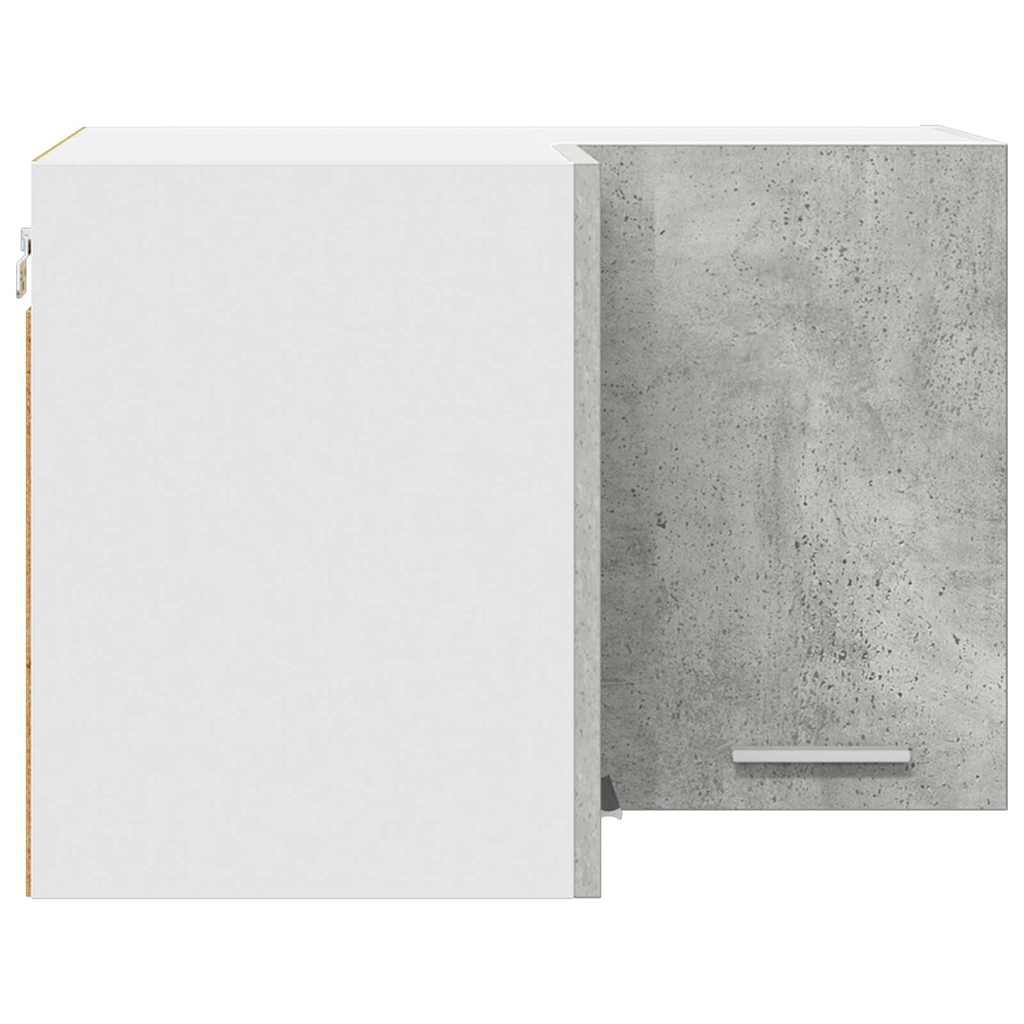 Hængeskab Beton grå og hvid 57 x 57 x 40 cm Konstrueret træ