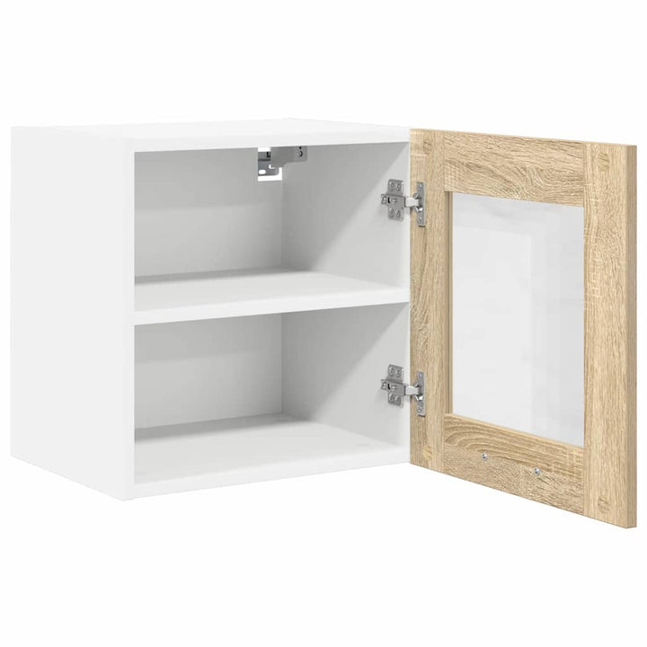 Hængeskab 2 pcs Sonoma eg 40 x 31 x 40 cm Konstrueret træ