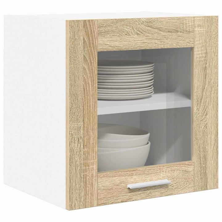 Hængeskab 2 pcs Sonoma eg 40 x 31 x 40 cm Konstrueret træ