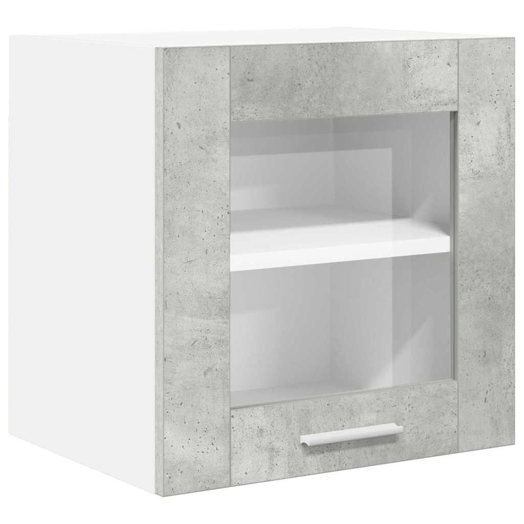 Hængeskab Riga 2 pcs Beton Grå 40 x 31 x 40 cm Konstrueret træ