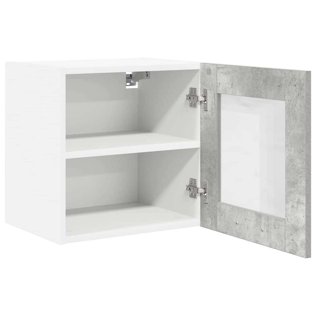 Hængeskab Riga 2 pcs Beton Grå 40 x 31 x 40 cm Konstrueret træ
