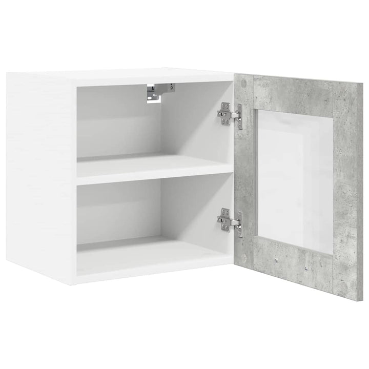 Hængeskab Riga 2 pcs Beton Grå 40 x 31 x 40 cm Konstrueret træ