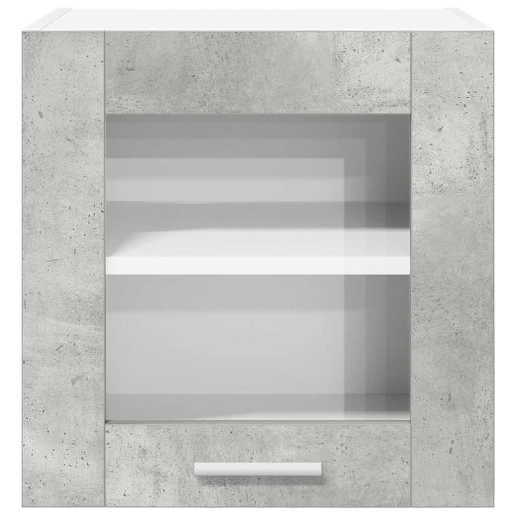 Hængeskab Riga 2 pcs Beton Grå 40 x 31 x 40 cm Konstrueret træ