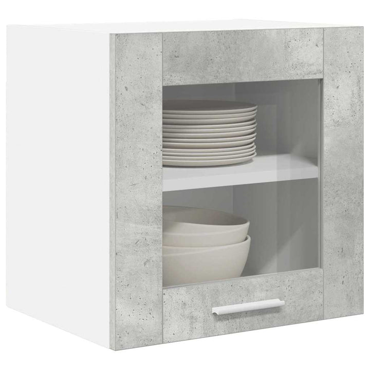 Hængeskab Riga 2 pcs Beton Grå 40 x 31 x 40 cm Konstrueret træ