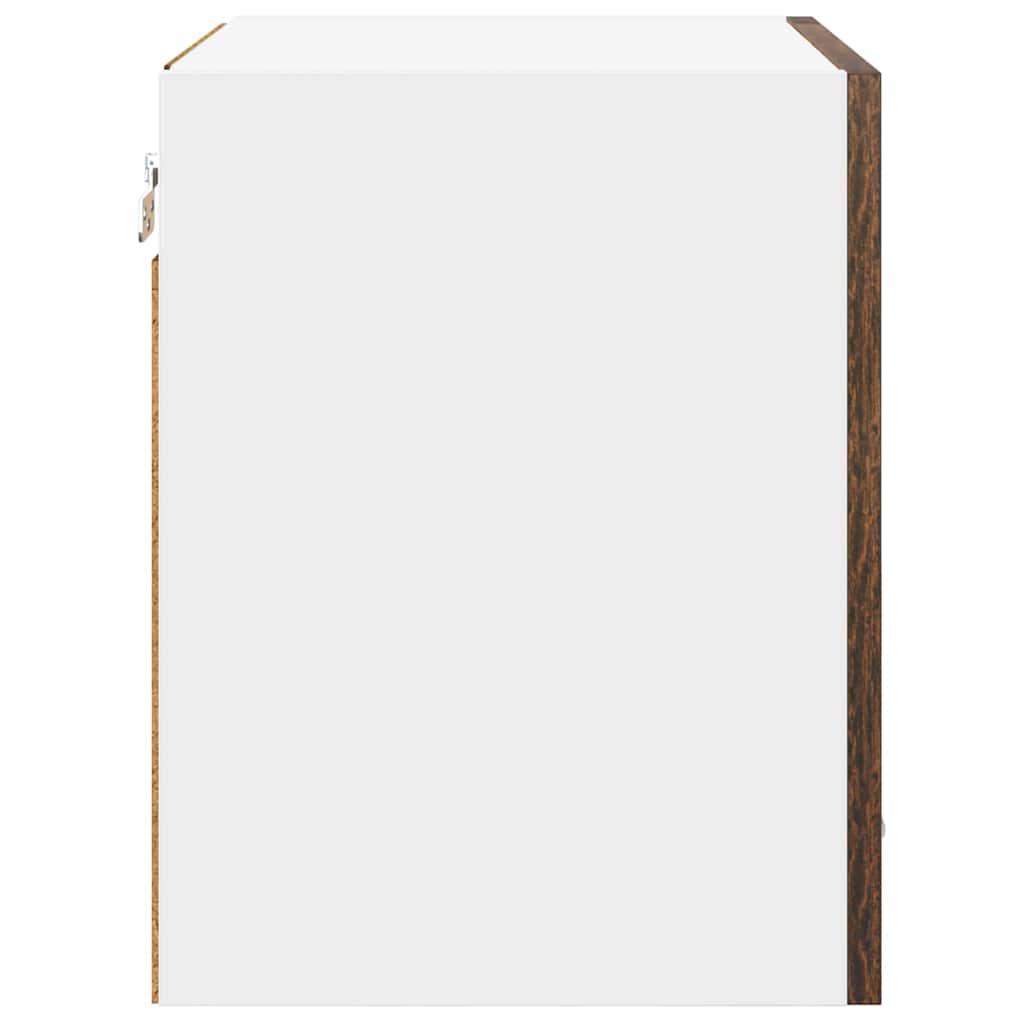 Hængeskab 2 pcs Røget eg 40 x 31 x 40 cm Konstrueret træ