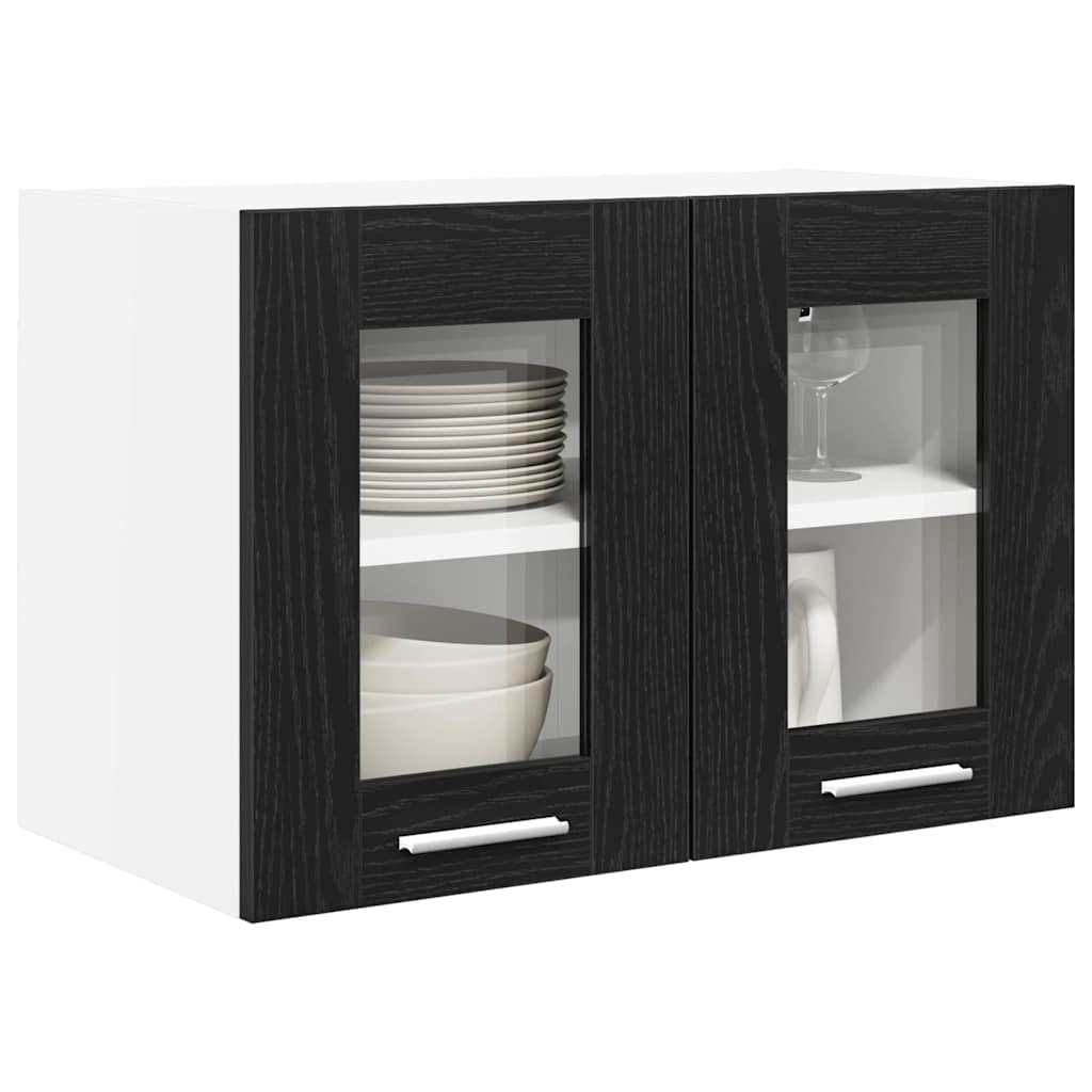 Hængeskab Sort eg 60 x 31 x 40 cm Konstrueret træ