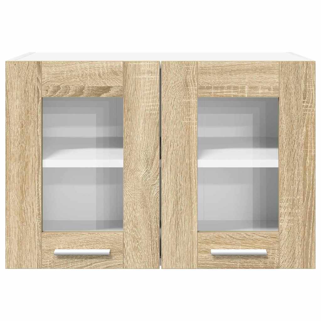 Hængeskab 2 pcs Sonoma eg 60 x 31 x 40 cm Konstrueret træ