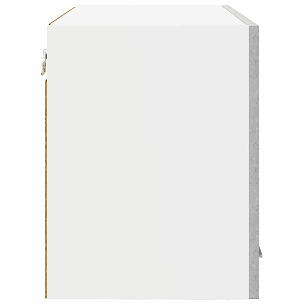 Hængeskab 2 pcs Beton Grå 60 x 31 x 40 cm Konstrueret træ