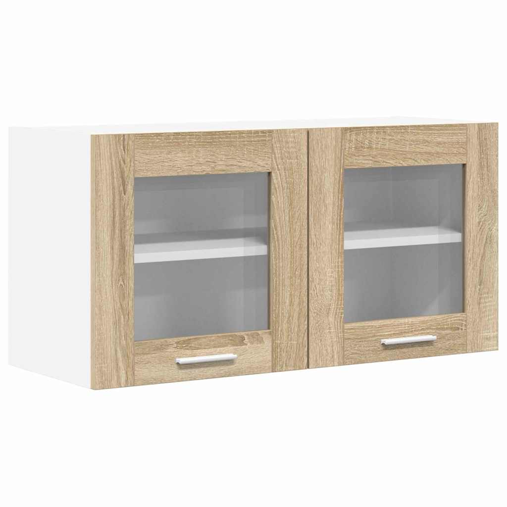 Hængeskab Sonoma Eg og Hvid 80 x 31 x 40 cm Konstrueret træ