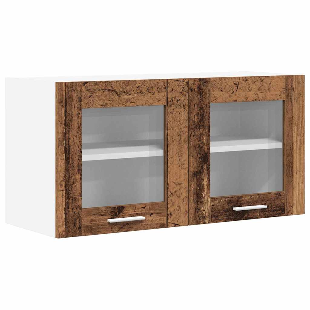 Hængeskab Gammelt træ og Hvid 80 x 31 x 40 cm Konstrueret træ