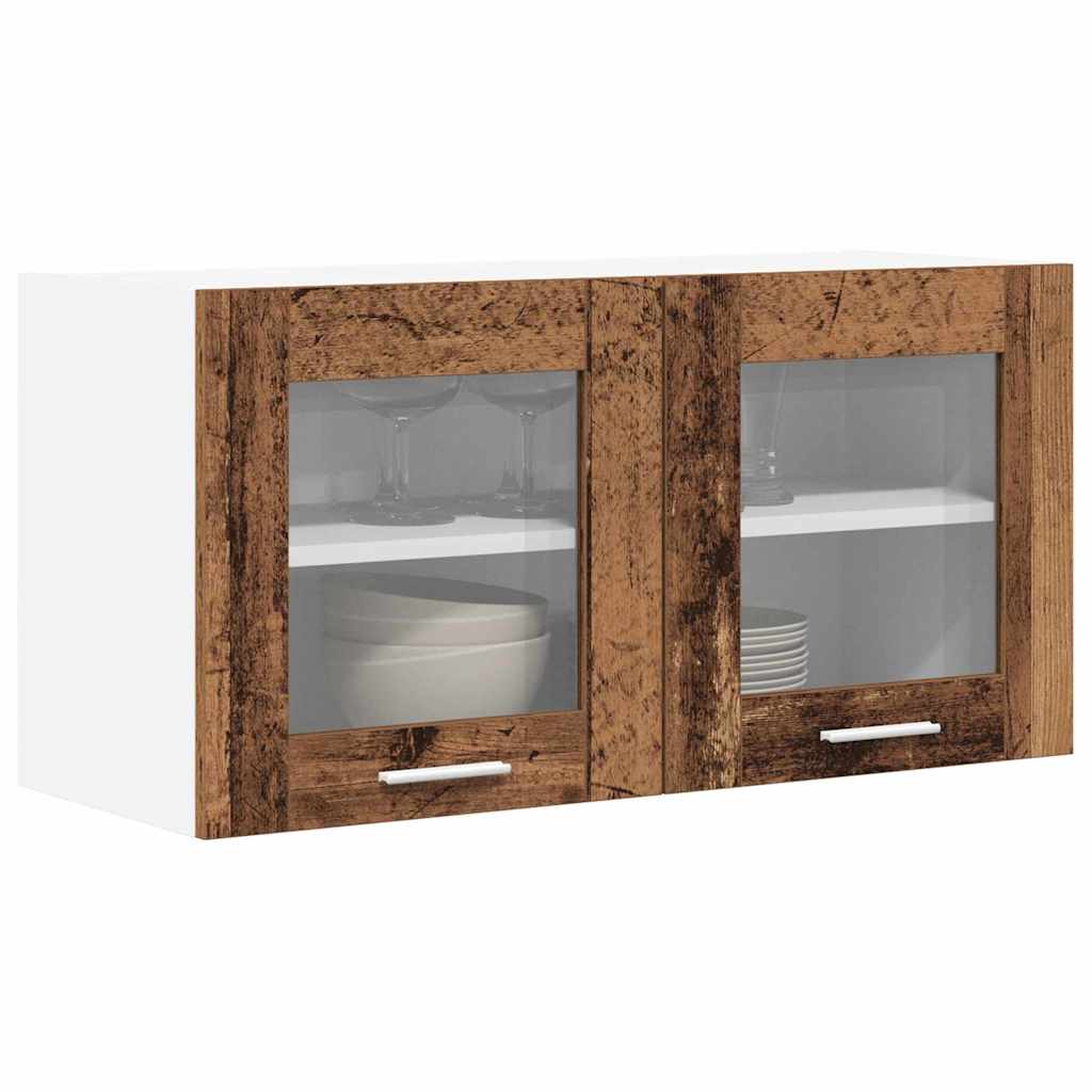 Hængeskab Gammelt træ og Hvid 80 x 31 x 40 cm Konstrueret træ