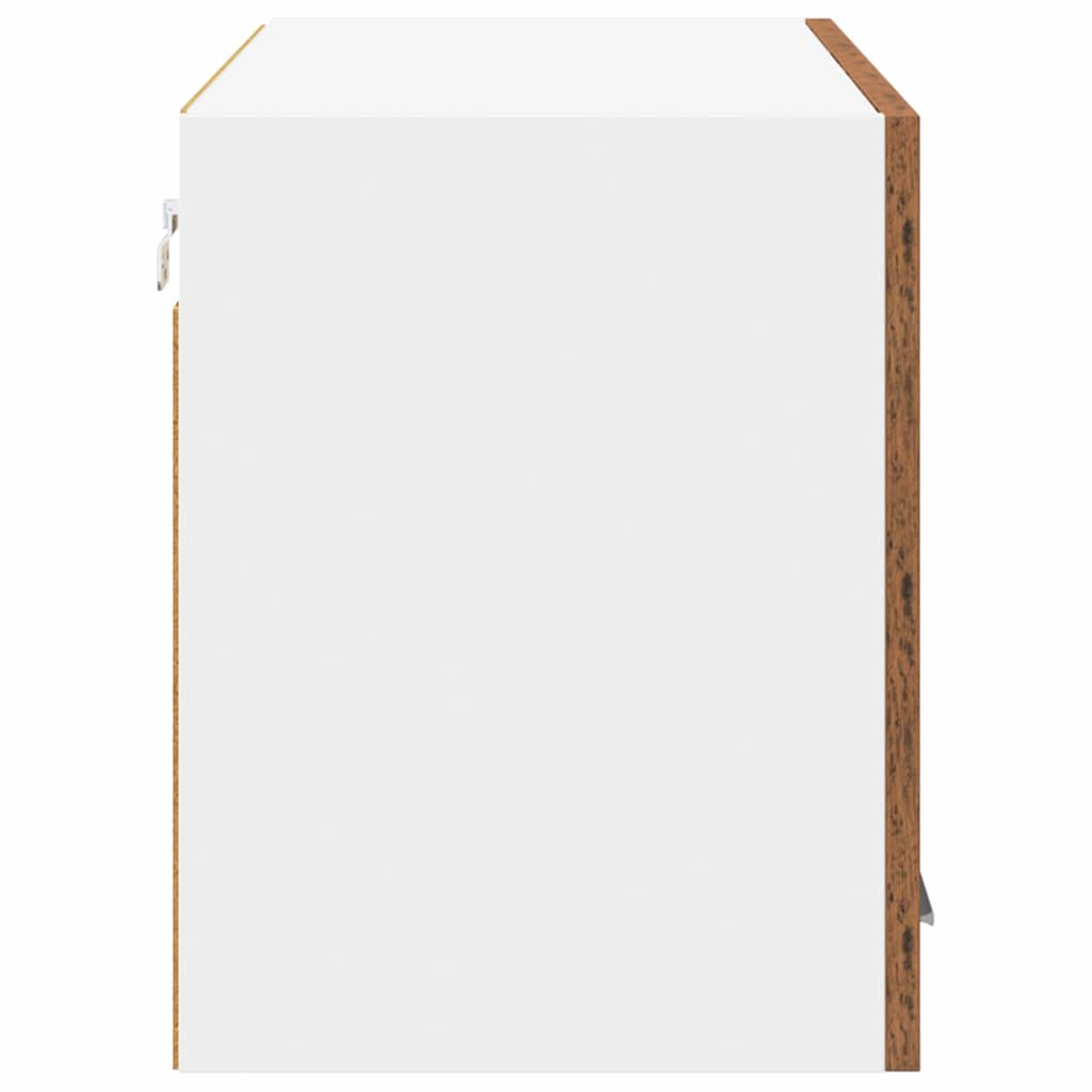 Hængeskab Gammelt træ og Hvid 80 x 31 x 40 cm Konstrueret træ
